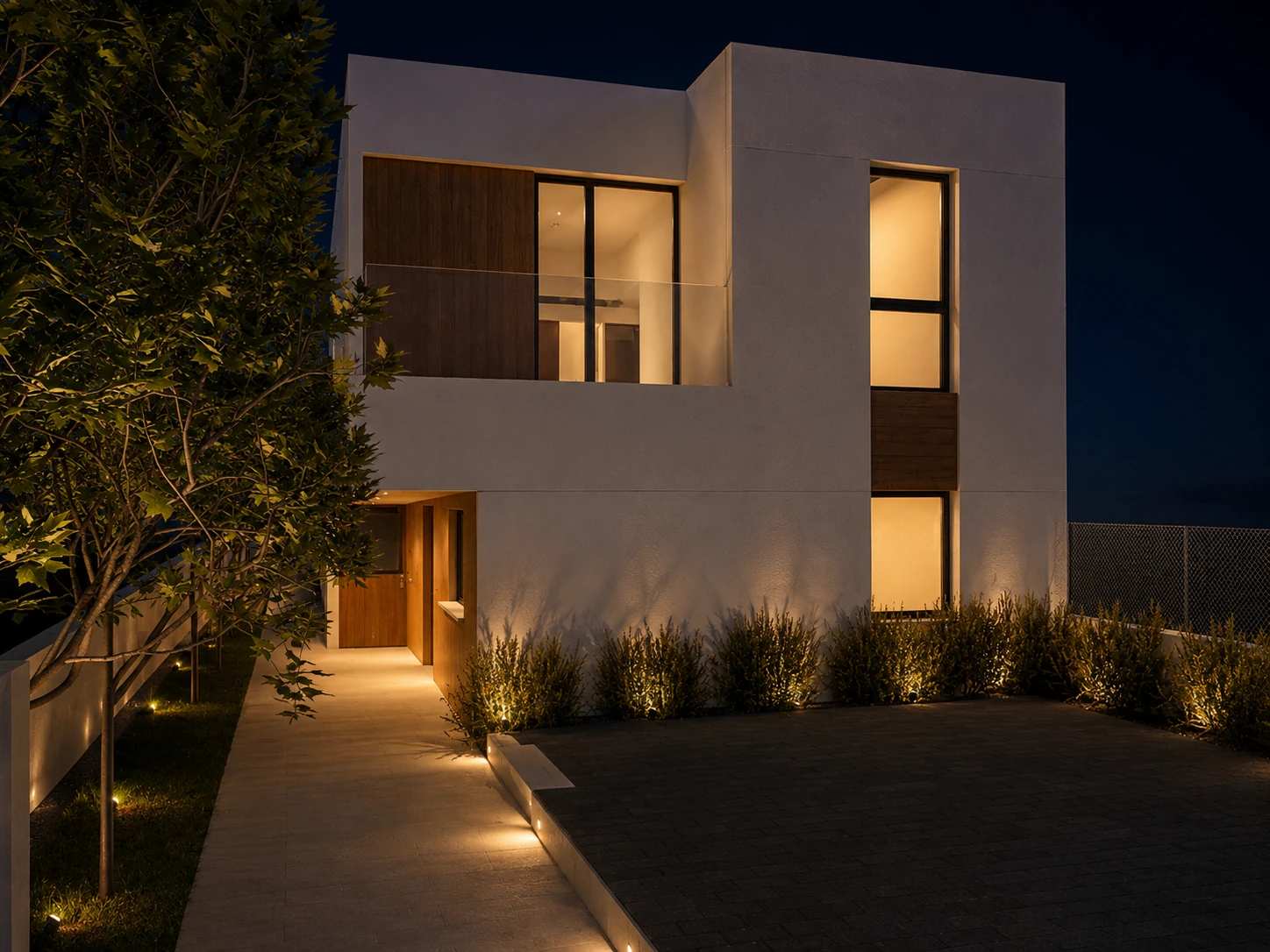 Vivienda unifamiliar con jardín y piscina — diseño de José Manuel Ruiz, vista 2