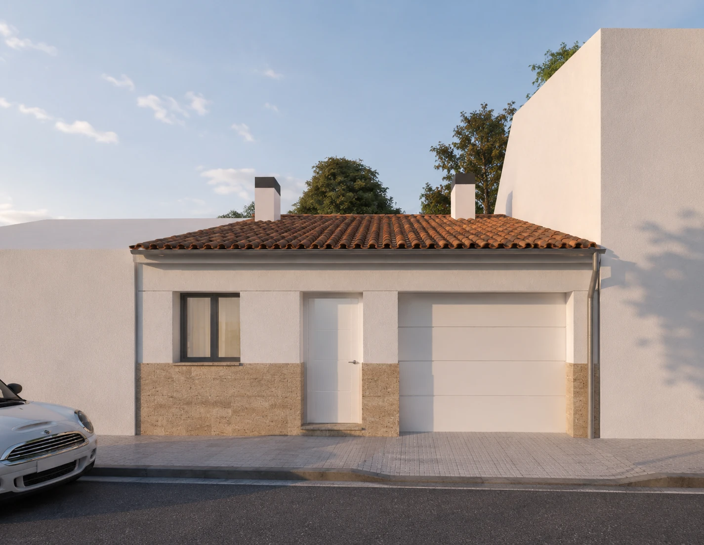 Vivienda unifamiliar con cubierta de teja — diseño de José Manuel Ruiz, vista 1