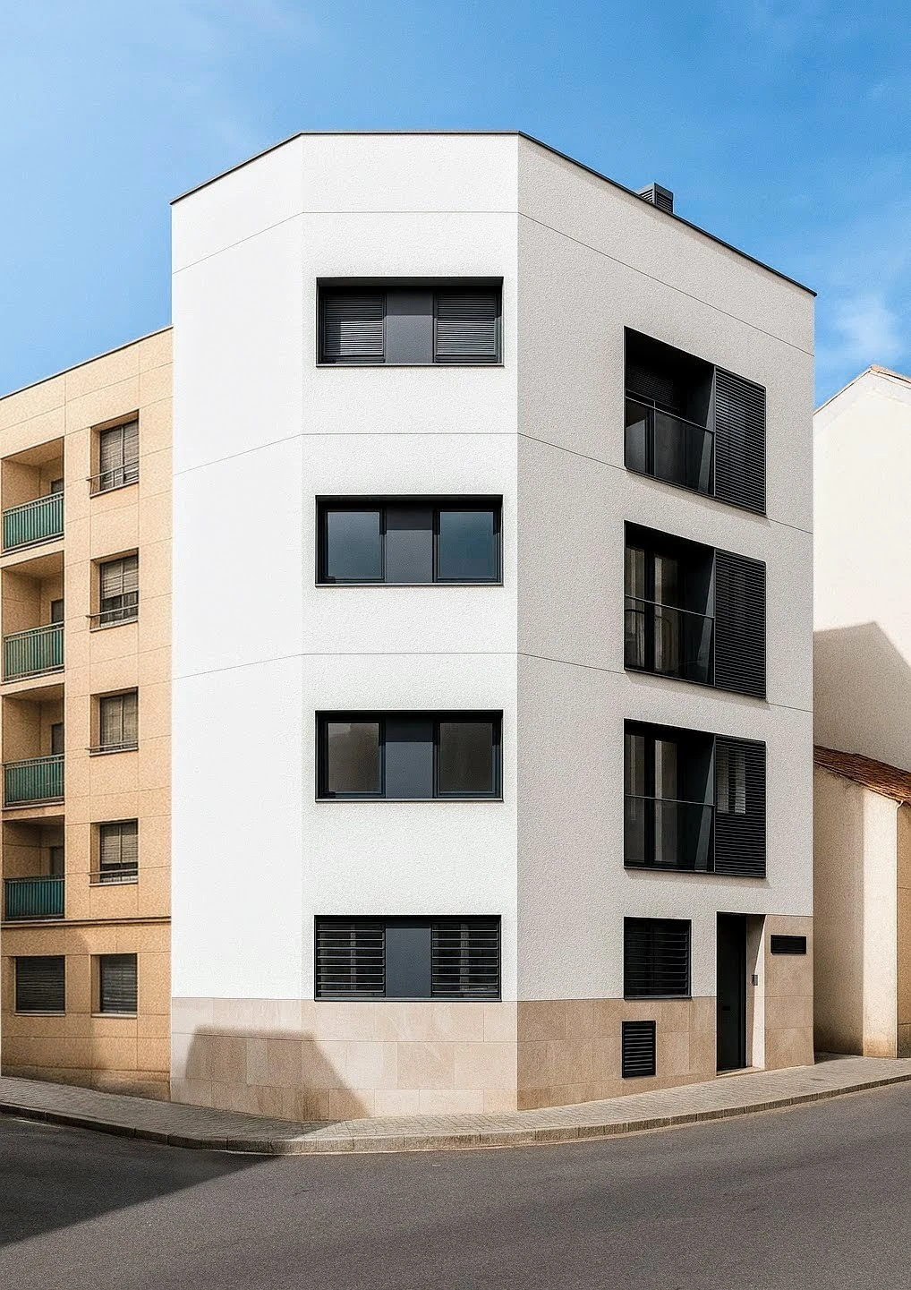 Edificio residencial entre medianeras — diseño de José Manuel Ruiz, vista 2
